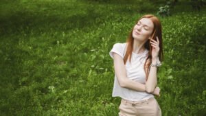 Image of a girl in a field for a blog about emotional boundaries